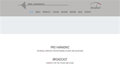 Desktop Screenshot of proharmonic.com