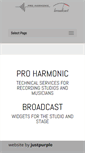 Mobile Screenshot of proharmonic.com