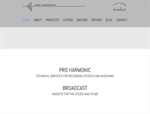 Tablet Screenshot of proharmonic.com